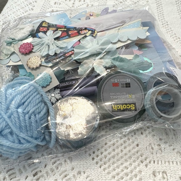 DIY Junk Journal Mystery Surprise Kit - ‘Blue’ - Vintage Ephemera 100 + PIECES - Picture 4 of 6